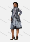 Wholesale Women's Casual Wrap V Neck Long Sleeve Lace Up Allover Print Dress - Liuhuamall