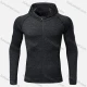 Wholesale Boy's Athletic Workout Plain Splicing Long Sleeve Hoodie 831# Black Clothing Wholesale Market Liuhua