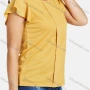 Wholesale Women's Casual Round Neck Ruffle Sleeve Plain Tops preview