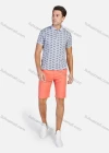 Wholesale Men's Plain Linen Slant Pocket Zipper Fly Button Casual Walk Shorts - Liuhuamall