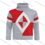 Wholesale Boys Long Sleeve Turtleneck Colorblock Pullover Sweater preview