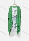 Wholesale Women's Casual 2 Piece Crew Neck Floral Print Sleeveless Dress & Plain Cardigan 048# - Liuhuamall