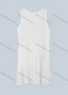 Wholesale Woman's Casual Round Neck Sleeveless Embroidered Ruffle Hem Tank Dress - Liuhuamall