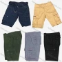 Wholesale Men's Casual Plain Multiple Pockets Cargo Shorts preview