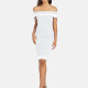 Women's Causal Off Shoulder Bodycon Striped Dress 3# Clothing Wholesale Market -LIUHUA