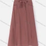 Wholesale Women's Casual Double Breasted Two Side Pockets Plain Skirts With Tie Belt W125# preview