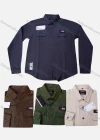 Wholesale Men's Casual Collared Long Sleeve Letter Button Down Shirt - Liuhuamall