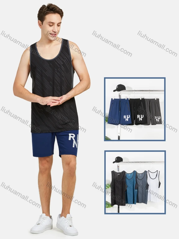 Wholesale Men's Athletic Breathable Running Tank Tops