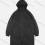 Wholesale Men's Casual Oversized Letter Print Zip Up Hooded Trench Coat preview