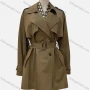 Wholesale Women's Casual Plain Lapel Long Sleeve Double Breasted Trench Coat With Belt preview