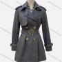 Wholesale Women's Casual Plain Lapel Long Sleeve Double Breasted Trench Coat With Belt preview
