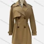 Wholesale Women's Casual Plain Lapel Long Sleeve Double Breasted Trench Coat preview