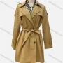 Wholesale Women's Casual Plain Lapel Long Sleeve Double Breasted Trench Coat With Belt preview