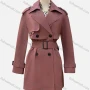 Wholesale Women's Casual Plain Lapel Long Sleeve Double Breasted Trench Coat With Belt preview