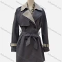 Wholesale Women's Casual Plain Lapel Long Sleeve Double Breasted Trench Coat With Belt preview