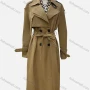 Wholesale Women's Casual Plain Lapel Long Sleeve Double Breasted Trench Coat With Belt preview