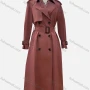Wholesale Women's Casual Plain Lapel Long Sleeve Double Breasted Trench Coat With Belt preview