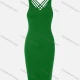 Wholesale Women's Sexy Sleeveless Back Cross Straps Plain Bodycon Dress 30# Clothing Wholesale Market Liuhua