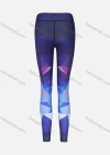 Wholesale Women's Athletic Geometric Colorblock High Waist Yoga Elasticity Leggings - Liuhuamall