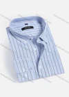 Wholesale Men's Casual Striped Buttons Down Long Sleeve Shirt - Liuhuamall