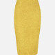 Women's Casual High Waist Plain Pencil Skirt Yellow Clothing Wholesale Market -LIUHUA