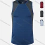 Wholesale Men's 180g Quick Dry Comfy Workout Sleeveless Athletic Colorblock Tank Top 3303# preview