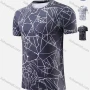 Wholesale Men's Quick Dry Comfy Workout Round Neck Allover Print Athletic T-Shirt 2696# preview