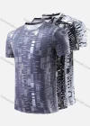 Wholesale Men's Quick Dry Comfy Workout Allover Print Athletic T-Shirt 2697# - Liuhuamall