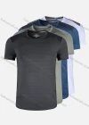Wholesale Men's 180g Quick Dry Comfy Workout Colorblock Athletic T-Shirt 8323# - Liuhuamall