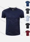 Wholesale Men's 180g Quick Dry Comfy Workout Plain Reflective Stripes Athletic T-Shirt 8362# - Liuhuamall