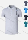 Wholesale Men's 120g Quick Dry Workout Letter Striped Athletic Polo Shirt 902# - Liuhuamall