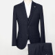 Men's Fashion Plain Two Buttons Flap Pockets Blazer & Vest & Suit Pants 3-Piece Suit Sets X7026# 1# Clothing Wholesale Market -LIUHUA