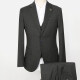 Men's Fashion Plain Two Buttons Flap Pockets Blazer & Vest & Suit Pants 3-Piece Suit Sets X7026# 5# Clothing Wholesale Market -LIUHUA