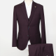 Men's Fashion Plain Two Buttons Flap Pockets Blazer & Vest & Suit Pants 3-Piece Suit Sets X7026# 3# Clothing Wholesale Market -LIUHUA