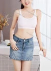 Wholesale Women's Plain Cartoon Graphics Double Straps Bra - Liuhuamall