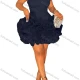 Wholesale Women's Off-Shoulder Dress with Ruffled Details and Elegant Strap Short Cocktail Dress 3# Clothing Wholesale Market Liuhua
