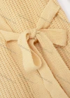 Wholesale Women's Casual Long Sleeve Tie Side Front Knit Solid Cardigan - Liuhuamall