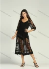 Wholesale Women's Plain Applique Lace Half Sleeve Cover Up Dress - Liuhuamall