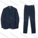 Wholesale Men's Formal Stand Collar Plain 2 Piece Suit Set 295-2# Navy Clothing Wholesale Market Liuhua