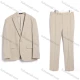 Wholesale Men's Formal Business Single Breasted Plain 2 Piece Suit Set #41479-KHAKI Khaki Clothing Wholesale Market Liuhua