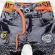 Wholesale Boy's Casual Letter Graphic Labeled Drawstring Denim Shorts 916# 1# Clothing Wholesale Market Liuhua