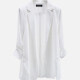 Women's Plain Chiffon Lapel Long Sleeve Suit Jacket Cardigan White Clothing Wholesale Market -LIUHUA