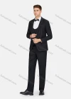 Wholesale Men's Formal Lapel Striped Pockets Blazer & Vest & Pant 3 Pieces Suit Sets - Liuhuamall