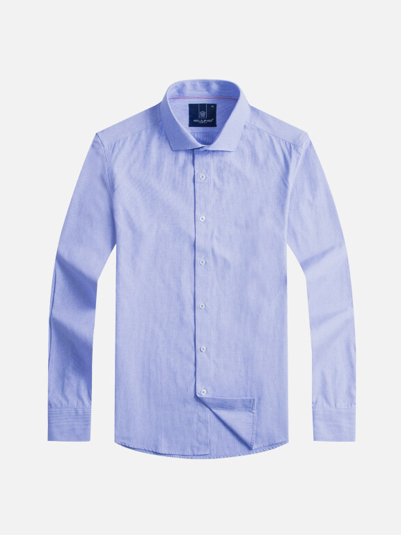 Men's Formal Collared Long Sleeve Plain Button Down Shirts, Clothing Wholesale Market -LIUHUA, Men, Men-s-Tops