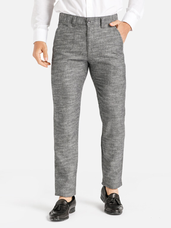 Men's Slim Fit Flat Front Dress Pants, Clothing Wholesale Market -LIUHUA, Pants