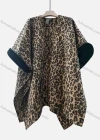 Wholesale Women's Casual Bat Sleeve Leopard Print Cape - Liuhuamall