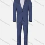 Wholesale Men's Business Plain One Button Pockets Lapel Slim Fit Blazer & Trousers 2 Piece Sets preview
