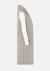 Wholesale Women's Plain Rib-Knit Sleeveless Open Front Dual Pocket Cardigan - Liuhuamall