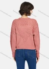 Wholesale Women's Casual Plain V Neck Button Down Long Sleeve Sweater Knit Sweater - Liuhuamall