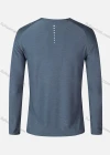 Wholesale Men's Round Neck Long Sleeve Reflective Stripes Running Workout Pullover Sweatshirt T205# - Liuhuamall